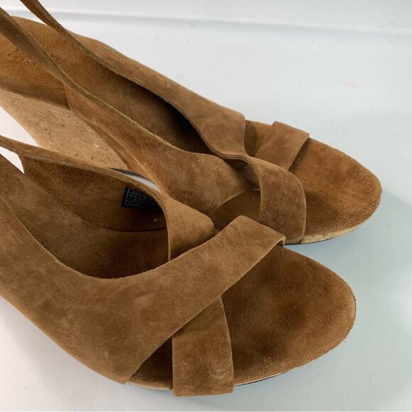 Ugg hazel suede sling back‎ wedge sandals size 9 - Picture 3 of 7